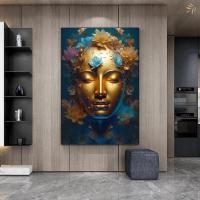 ราคา พระพุทธรูปสีพระพุทธรูปโปสเตอร์บ้านห้องนั่งเล่นวัดพระธรรมกายตกแต่งผนังของขวัญภาพจิตรกรรมฝาผนังพิมพ์ผ้าใบภาพจิตรกรรมฝาผนัง (21481958326)