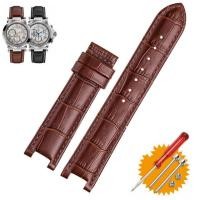 ราคา สายนาฬิกาหนังแท้สำหรับ Guess GC สายนาฬิกา22 13มม 20 11มม สายนาฬิกามีรอยบากพร้อมสกรูสีดำสีน้ำตาลสีฟ้าสายรัดข้อมือ (16829758087)