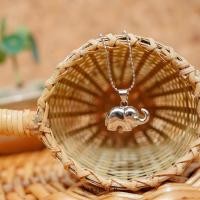 ราคา จี้รูปช้าง ตัวอ้วนน่ารัก งวงตวัดขึ้นสวยงาม เรือนเงินแท้ P61 (10032229495)