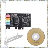 ราคา PCIe Sound Card 5 1 PCI Express Surround Card 3D Stereo Audio with High Sound Performance PC Sound Card CMI8738 Chip (22064594372)