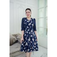 ราคา เดรสทรงเอพิมพ์ลายดอกไม้ แขนชีฟอง สวยน่ารัก สุภาพ สวมใส่ได้หลายโอกาส 3 สี ชมพูกะปิ เขียว กรม (22218360575)