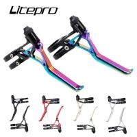 ราคา Litepro BMXจักรยานCNC 64GคันเบรคจักรยานพับสำหรับBrompton 14 16 20นิ้วVเบรกมือชิ้นส่วนมือจับ (6429302618)