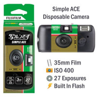 ราคา กล้องฟิล์มใช้แล้วทิ้ง Fuji Simple Ace 400 27 รูป ฟิล์ม หมดอายุ11 2026มีพร้อมส่ง (2102690005)