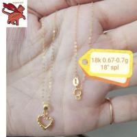 ราคา สร้อยอิตาลี ทองคำแท้ 18K น้ำหนักทอง 0 9 กรัม สร้อยคอหัวใจ ทองคำแท้ 96 5 ยาว18นิ้ว ขายได้ จำนำได้ งานฝีมือจากช่างเยาวราช (23270204856)