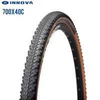 ราคา INNOVA PRO จักรยานยาง700C จักรยานถนนยาง700x40C 40 622พอดี29er Mtb กรวดจักรยานสีเหลืองด้านลวดลูกปัดเบา565กรัม (15953962799)