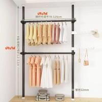 ราคา ราวตากผ้า DIY คอนโด พับเก็บได้ แขวนเสื้อ แบบตั้ง ตากผ้าในร่ม ไม่ต้องเจาะเพดาน (22782238032)