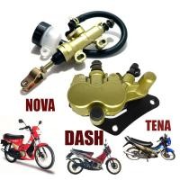 ราคา ชุดเบรคหลัง NOVA TENA DASH ปั้มเบรคหลังล่างเดิมNOVA TENA DASH พร้อม ปั๊มกระทุ้งเบรคหลัง สีบรอนซ์ทอง อย่างดี ปั้มดิสเบรคหลัง ปั้มหลัง ปั้มดิสก์หลัง ปั๊มเบรคหลัง ปั๊มดีสเบรคหลัง ปั๊มกระทุ้ง กระปุกน้ำมัน