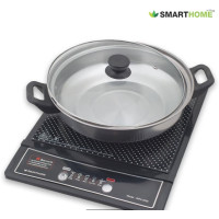 ราคา Smarthome เตาแม่เหล็กไฟฟ้าพร้อมหม้อสแตนเลส รุ่น WPA 2009 IN 1300 (16191080825)