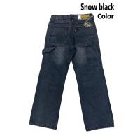 ราคา กางเกงยีนส์ขากระบอกกผู้ชาย ผ้าฟอก ไม่ยืด แบบซิป เอวกลาง สียีนส์หิมะและสีดำฟอก ผ้านิ่ม ทรงหลวม มีกระเป๋าข้าง 1 ใบ Hirock denim pants No 457 Size 26 36 snow blue Made in Thailand by Mainsstream jeans (2