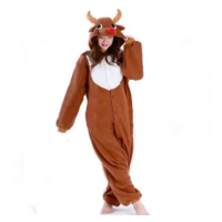 ราคา Adult Cartoon Turkey Pajamas Reindeer Snowman Christmas Cosplay Flannel Sleepwear Jumpsuit Costume Halloween Carnival Party Suit (23137277842)