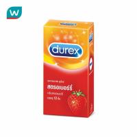 ราคา 12 12 ถูกสุดแห่งปี ไม่ระบุสินค้าหน้ากล่อง จัดส่งฟรี Durex ถุงยางอนามัยดูเร็กซ์ สตรอเบอร์รี่ 12 ชิ้น เก็บเงินปลายทาง (18050394499)