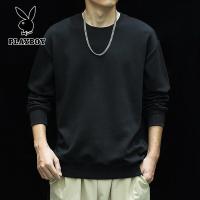 ราคา เสื้อยืดแขนคอกลมยาวสีทึบเพลย์บอยสำหรับผู้ชาย (23177911155)