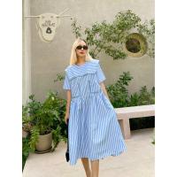 ราคา HYDE BAGUETTE STRIPED DRESS ปกกะลาสีเรือ ทรง oversize กระเป๋าหน้า น่ารัก (17664933572)