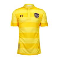 ราคา WARRIX เสื้อฟุตบอลพิมพ์ริ้ว สโมสรบีซีซี FC WA 16BCFC 50M เหลือง YY (671466839)