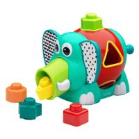 ราคา Infantino ของเล่นเสริมพัฒนาการ ตัวบล๊อคช้าง JUMBO SHAPE SORTER (15201535267)