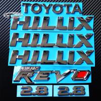 ราคา 1 ชุด 7 ชิ้น ป้ายโลโก้ สติ๊กเกอร์ 3D แต่งรอบคัน สำหรับ Toyota Hilux REVO โตโยต้า ไฮลักซ์ รีโว่ สีเงินโครเมี่ยม (20013872930)