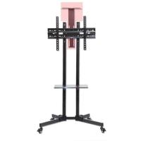 ราคา Mobile TV Stand ขาตั้งทีวี แบบเคลื่อนที่ได้ พร้อมชั้นวาง รองรับจอขนาด 32 65 นิ้ว (880296078)