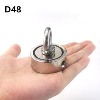 ราคา Booming 1pcs D48 D75 25mm Strong Magnet Double Side Search Magnet Hook Super Power Salvage Fishing Magnetic Stell Cup Holder (22772405093)