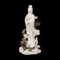 ราคา พระแม่กวนอิม เจ้าแม่กวนอิม กวนอิม พระโพธิสัตว์กวนอิม ปางขี่มังกรประทานพร สีขาวงาช้าง (16871456809)