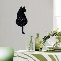 ราคา DBM HOME Cat Pendulum Wall ClockCat ClockCat Clock with Moving TailCat SwingingWhimsical Funny Wall Clocks (21420845180)