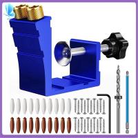 ราคา Pocket Hole Jig Kit Pocket Hole Drill Guide Jig Set for 15 Angled Holes for Woodworking Angle Drilling Holes (22975025755)