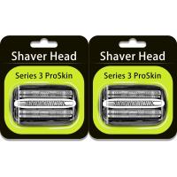 ราคา 32B Replacement Shaver Head for Braun มีดโกนSeries 3Shaving Razor Head Suitable for Braun S3 3000s หัวโกนหนว 2PCS (23092825745)