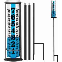 ราคา Rain Gauge Outdoorเกจวัดปริมาณน้ำฝนที่แม่นยำที่ได้รับการจัดอันดับกลางแจ้งเกจวัดปริมาณน้ำฝนพลาสติกใสหนาสำหรับลานเครื่องมือวัดปริมาณน้ำฝนขนาดใหญ่ที่ปรับความสูงได้สำหรับสวนอ่านง่าย (23022075211)