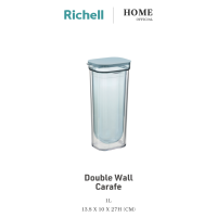 ราคา Richell Home Double wall Carafe เหยือกน้ำทรงกระบอก 2 ชั้น ทรงสูง เหยือกน้ำเย็น รักษาอุณหภูมิให้เครื่องดื่มเย็น ไม่เกิดไอน้ำรอบเหยือก เหยือกน้ำสองชั้น เหยือกน้ำทรงสูง เหยือกเก็บความเย็น เหยือก richell 