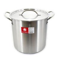 ราคา Rocket ตราจรวด หม้อสแตนเลส หม้อสตูว์ หม้อต้มทรงสูง หม้อต้มไข่มุก 22 26 30 ซม ใช้ได้กับเตาทุกชนิด (22762789452)