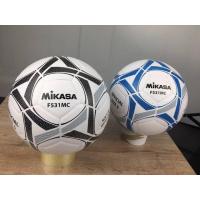 ราคา ลูกฟุตบอลหนังอัด ฟุตบอลหนังอัด PU คุณภาพอย่างดี หนังนุ่ม Mikasa รหัสF530MC ของแท้ (876106810)