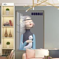 ราคา ของใช้ในครัวเรือนวัสดุสะท้อนแสงขั้นสูง รวมถึงกรอบรูปภาพวาดกรอบรูปตัวการ์ตูนสาวสไตล์อินตกแต่งห้อง ห้องนั่งเล่น ร้านอาหาร ร้านค้า (22587561730)