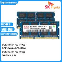 ราคา Hynix แล็ปท็อป Ram DDR3 4G 8G 1066 1333 1600MHz หน่วยความจำแล็ปท็อป PC3 8500 10600 12800 14900 1 5V SODIMM 204pin หน่วยความจำสำหรับโน้ตบุ๊คใหม่ (16401070423)