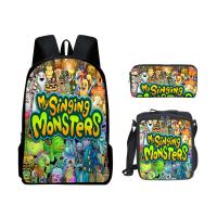 ราคา 2024 New My Singing Monsters Monster Concert School Bag Children Lunch Bag Pencil Case Backpack (22051363843)