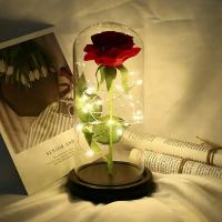 ราคา BBI Beauty Rose in LED Glass Dome Forever Rose Red Rose Valentines Day Mothers Day Special Romantic Gift (22097813378)