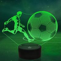ราคา โคมไฟโคมไฟโต๊ะ3d รูปมงกุฎฟุตบอล Danyouba34ได้มีรีโมทเซ็นเซอร์สัมผัส16สีสำหรับโต๊ะฟุตบอลตกแต่งห้องนอนเด็ก (21821584789)