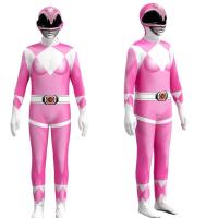 ราคา Kids Adult Power Rangers Costume Cosplay Jumpsuit Superhero Cosplay (21818548008)