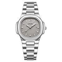 ราคา พร้อมส่ง ของแท้ 100 GEDI 12043 นาฬิกาแฟชั่น นาฬิกาข้อมือผู้หญิง กันน้ํา มีวันที่ สวยหรู สายสแตนเลส Watch (22515061376)