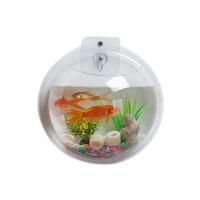 ราคา YUHENNY โปร่งใสโปร่งใส ตู้ปลาติดผนัง อะคริลิค รูปร่างซีกโลกรูปร่าง ถังปลากัดแบบแขวน แจกันพืชดอกไม้ 3D ชามปลาแขวนผนัง น้ำในน้ำ (22603354664)