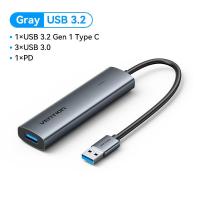 ราคา Vention USB 3 0 HUB 5 Port Adapter Micro USB Power Multiple 4 USB 3 0 Splitter High Speed OTG for PC Laptop Computer Mouse Keyboard Card Reader Adaptador USB Hub USB port Multi HUB (22940683565)