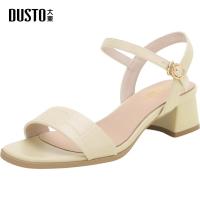 ราคา DUSTO รองเท้ารัดส้น ฤดูกาล2024 รองเท้าเปิดส้น งานส้นหนา ทรงแมรี่เจน (22494639967)