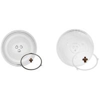 ราคา Universal Microwave Glass Plate Microwave Glass Turntable Plate Round Microwave Plate Cover Replacement (23049636572)