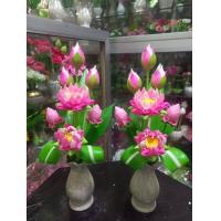 ราคา แจกันดอกบัว ดอกบัวดินปั้น พร้อมแจกัน งานประดิษฐ์ (16894995278)