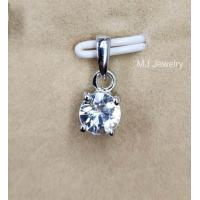 ราคา จี้ ต่างหูพลอยเพทายขาว ตัวเรือนเงินแท้ 925 รับประกันพลอยแท้ตรวจสอบได้ จิวเวลรี่จากจันทบุรี (20569911411)