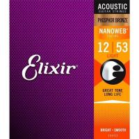 ราคา ของแท้100 Elixir Nanoweb Phosphor Bronze สายกีต้าร์โปร่ง เบอร์ 10 11 12 Made in USA (7589898586)