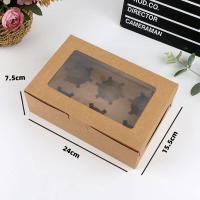 ราคา พร้อมส่ง แพค 10 20 50 ใบ กล่องคัพเค้ก กล่องขนมเบรก snack box 1 2 4 6 ชิ้น แบบไม่มีหูหิว แถมฟรีถาดหลุมใส่คัพเค้กภายในกล่อง เฉพาะ รุ่น 2 4 6 ช่อง (20053008446)