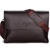 ราคา ที่มีคุณภาพสูงเดิมPOLOคลาสสิกผู้ชายกระเป๋าหนังแท้Messengerไหล่กระเป๋าผู้ชายสำนักงานแฟชั่นสบายๆ (336008785)