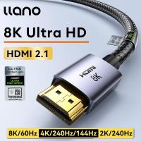 ราคา Llano สาย2 1 8K HDMI 8K 60Hz 4K 240Hz 2K 240Hz Ultra HD ความเร็วสูง48Gbps สำหรับจอแลปท็อปคอมพิวเตอร์ PC โครงการ PS4สวิตช์เชื่อมต่อวิดีโอเสียง Kabel Audio Video HDMI (23264242155)