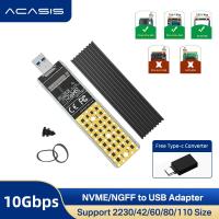 ราคา ACASIS M 2 NVME SATA HDD to USB3 1 3 2 Adapter For External Laptop PC HDD Converter M key And B M key For 2242 2260 2280 22110 Size SSD (13087202364)
