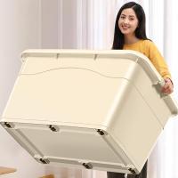 ราคา SHIDAI 300L กล่องเก็บของ กล่องพลาสติก ลังพลาสติกใหญ่ กล่องใส่เสื้อผ้า กล่องอเนกประสงค์ขนาดใหญ่ กล่องพลาสติกอเนกประสงค์ กล่องอเนกประสงค์ขนาดใหญ่ กล่องพลาสติกมีล้อ กล่องใส่ของ วัตถุทำจากพลาสติก (2212973