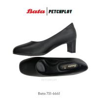 ราคา Bata รุ่น 751 6661 รองเท้าผู้หญิงคัทชู ส้นสูง 2 นิ้ว รับปริญญา นักศึกษาแบบถูกระเบียบ (18490504763)